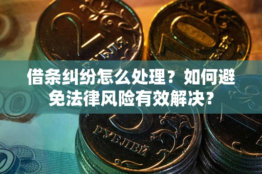 济南借条纠纷怎么处理？如何避免法律风险有效解决？