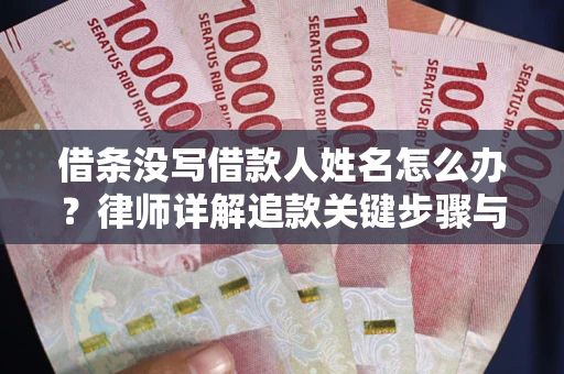 济南借条没写借款人姓名怎么办？律师详解追款关键步骤与证据链构建