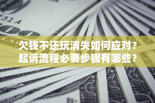 济南欠钱不还玩消失如何应对？起诉流程必要步骤有哪些？