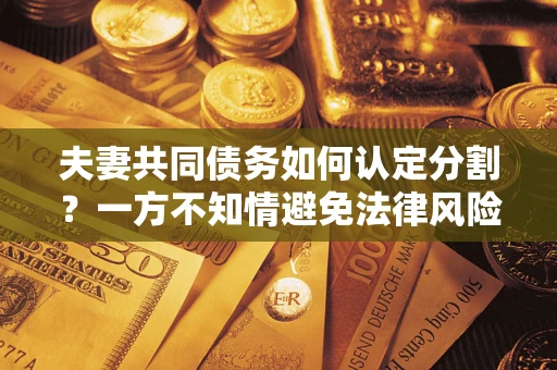 济南夫妻共同债务如何认定分割？一方不知情避免法律风险必看！
